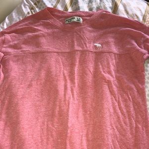 Pink and white Abercrombie shirt